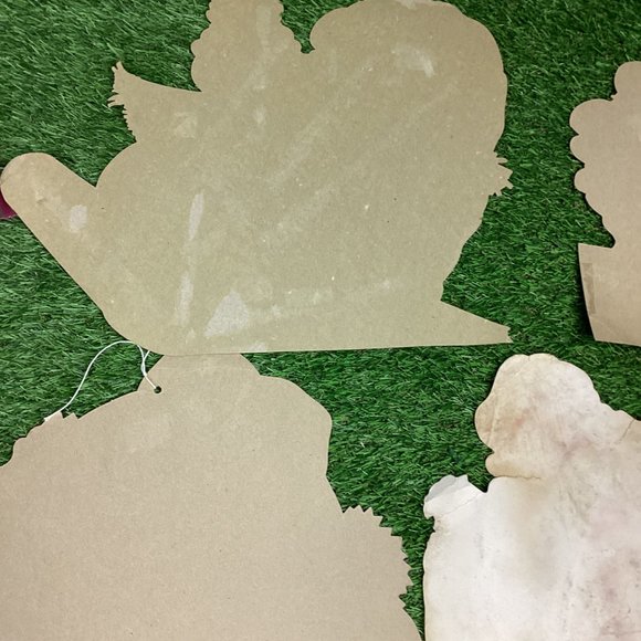 Vintage Christmas Cardboard Cutout Decorations Mid Century - Picture 8 of 12